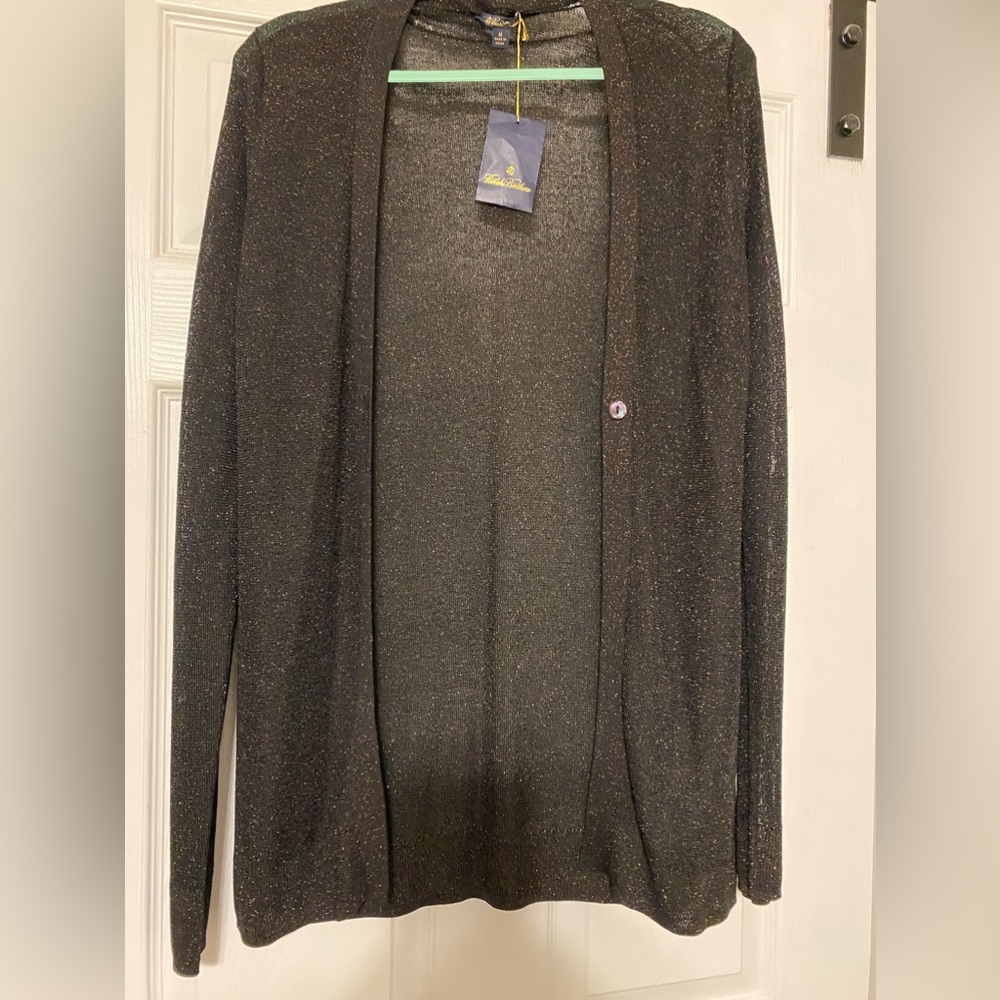 Black sheer cardigan long  sweater